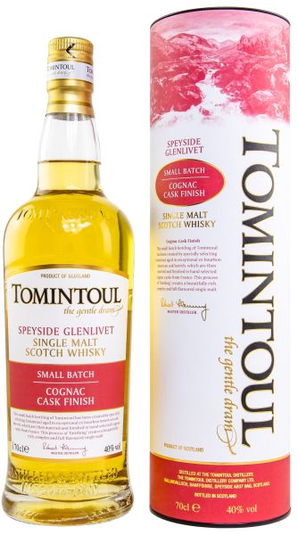 Tomintoul Cognac Cask Wood Finish Range