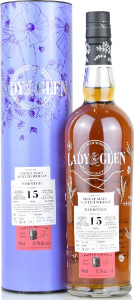 Tomintoul 15 Jahre 2005/2020 Amontillado Sherry Cask Lady of the Glen 55,7% vol.
