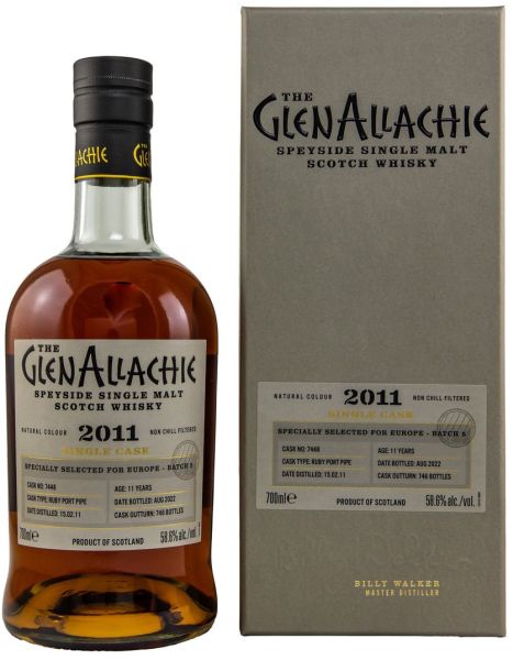 Glenallachie 11 Jahre 2011/2022 Ruby Port Single Cask #7448 58,6% vol.