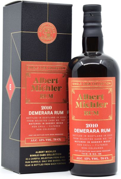 Demerara Rum (Diamond) 2010/2020 Albert Michler Single Cask Collection Rum 45% vol.