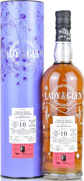 Blair Athol 10 Jahre 2010/2020 1st Fill PX Sherry Lady of the Glen 55,8% vol.