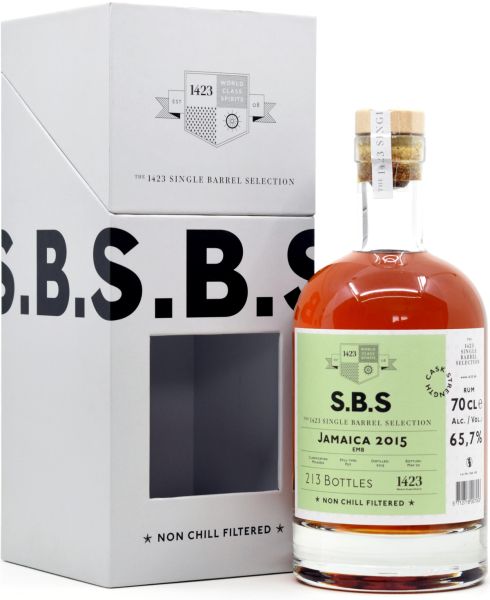 S.B.S. Jamaica 2015/2022 Bourbon Single Cask 65,7% vol.