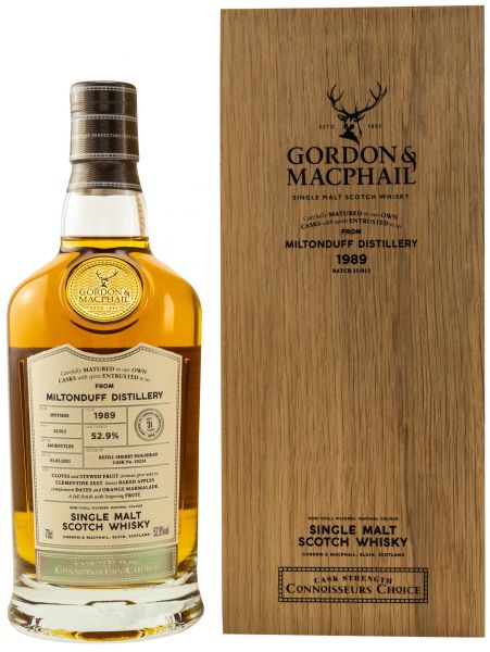 Miltonduff 31 Jahre 1989/2021 Sherry Cask Gordon & MacPhail 52,9% vol.