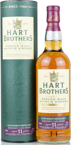 Glen Moray 11 Jahre 2008/2020 Burgundy Cask Hart Brothers 52,1% vol.