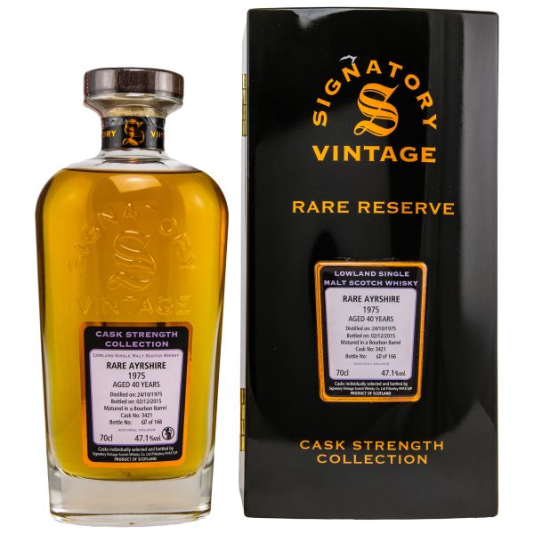 Rare Ayrshire (Ladyburn) 40 Jahre 1975/2015 Signatory Vintage Rare Reserve 47,1% vol.