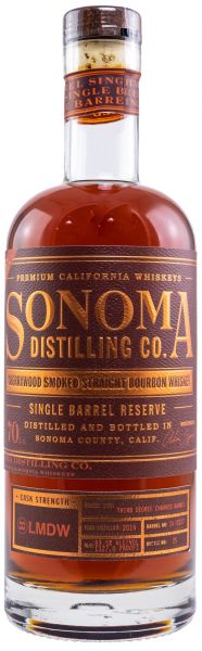 Sonoma County Cherrywood Smoked Straight Bourbon Single Barrel 63,5% vol.