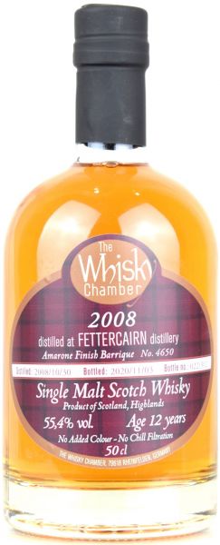 Fettercairn 12 Jahre 2008/2020 Amarone Cask The Whisky Chamber 55,4% vol.