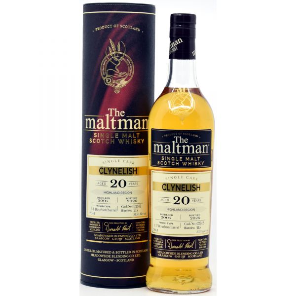 Clynelish 20 Jahre 2005/2026 1st fill Bourbon The Maltman 51,5% vol.