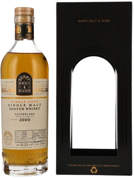 Sutherland 22 Jahre 2000/2023 Berry Bros. & Rudd #1436 51,2% vol.