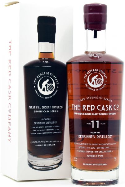 Benrinnes 11 Jahre 2010/2021 1st Fill Sherry Cask Red Cask Company 55,3% vol.