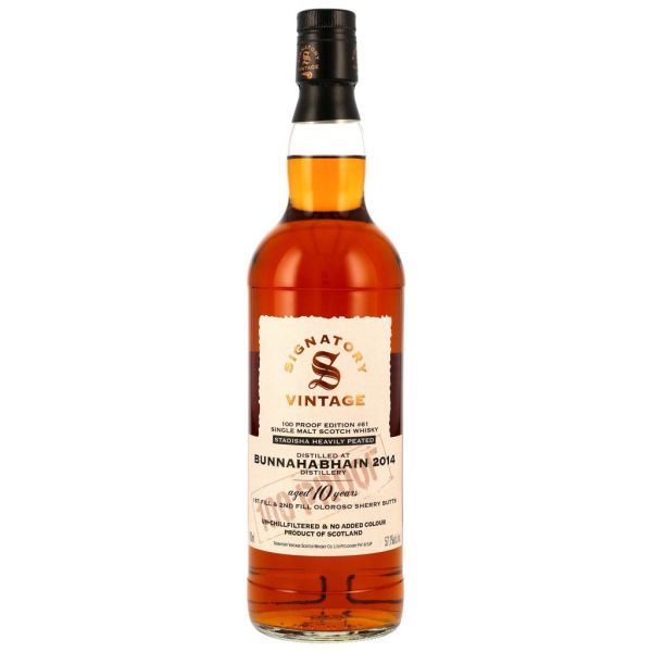 Bunnahabhain Staoisha 2014/2025 Oloroso Cask Signatory Vintage 100 Proof #61 57,1% vol.