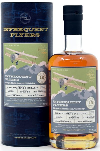 Glentauchers 12 Jahre 2012/2025 Virgin Oak Alistair Walker Infrequent Flyers 56,3% vol.