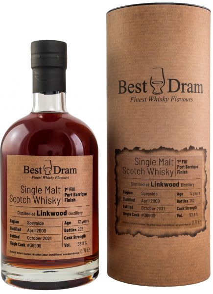 Linkwood 12 Jahre 2009/2021 1st Fill Port Cask Best Dram 53,8% vol.