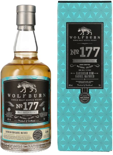 Wolfburn &quot;Batch 177&quot; Fresh Rum &amp; Bourbon Casks 46% vol.