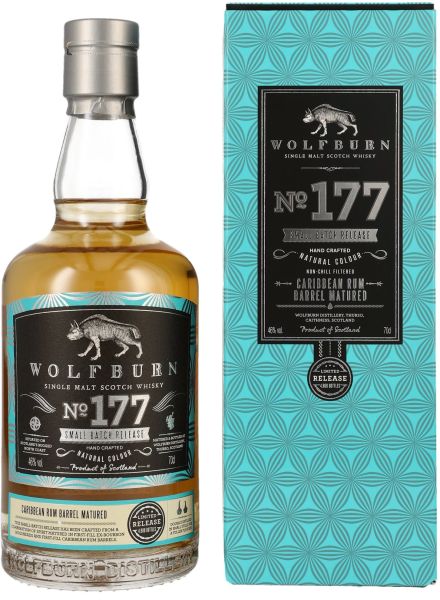 Wolfburn "Batch 177" Fresh Rum & Bourbon Casks 46% vol.