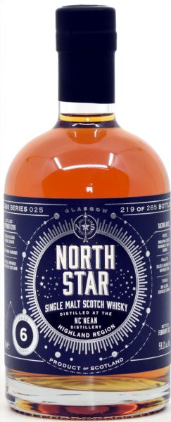 Nc'nean 6 Jahre 2018/2025 STR Redwine Cask North Star Spirits #025 59,1% vol.
