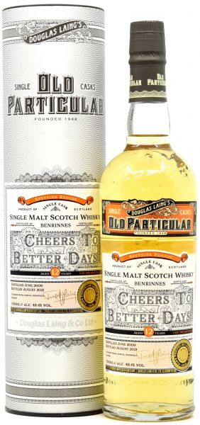 Benrinnes 12 Jahre 2009/2021 Old Particular Cheers To Better Days Douglas Laing 48,4% vol.