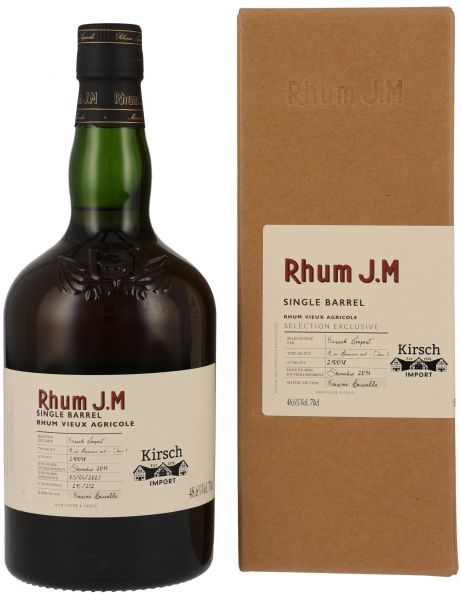 Rhum J.M. Vieux Agricole 2014/2023 Single Barrel for Kirsch #210098 48,6% vol.