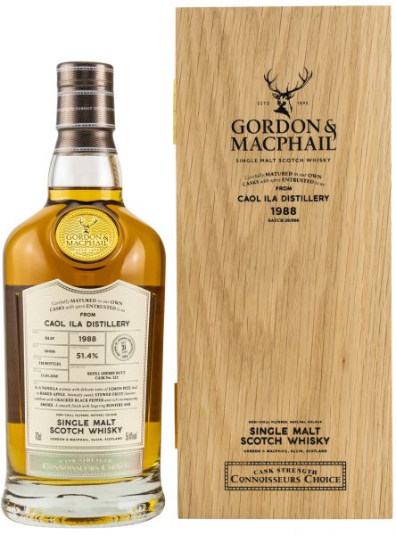 Caol Ila 31 Jahre 1988/2020 Sherry Cask Gordon &amp; MacPhail Cask Strength 51,4% vol.