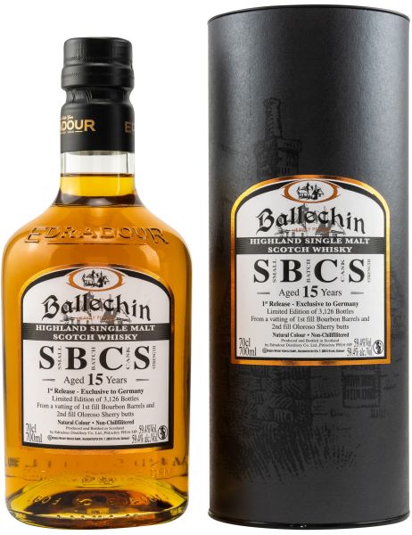 Ballechin 15 Jahre Small Batch Cask Strength 1st Release 59,4% vol.