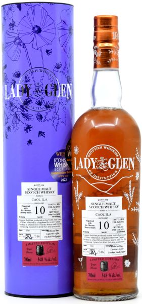 Caol Ila 10 Jahre 2012/2022 1st Fill Oloroso Sherry Cask Lady of the Glen 54,8% vol.