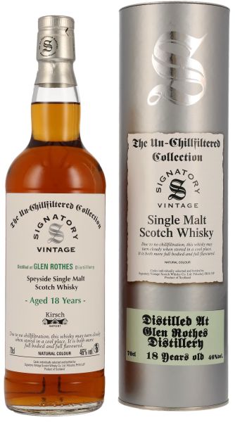 Glenrothes 18 Jahre 1997/2016 Signatory Un-Chillfiltered Collection 46% vol.