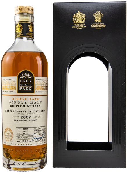 Secret Speyside 2007/2022 Sherry Cask Berry Bros. & Rudd #13910 62,8% vol.