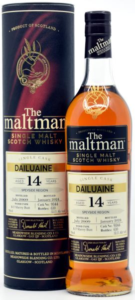 Dailuaine 14 Jahre 2009/2024 Sherry Cask The Maltman 53,1% vol.