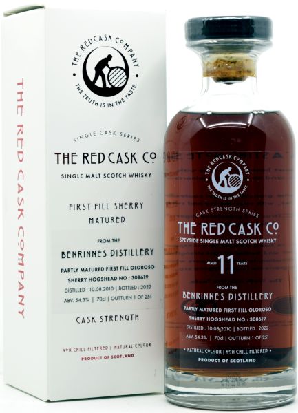 Benrinnes 11 Jahre 2010/2022 1st Fill Sherry Cask Red Cask Company 54,3% vol.