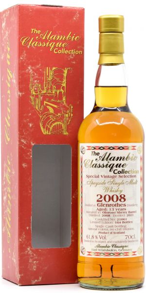 Glenrothes 13 Jahre 2008/2021 Oloroso Sherry Alambic Classique 61,8% vol.