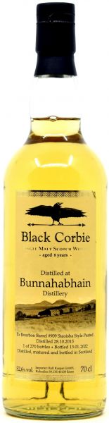 Bunnahabhain Staoisha 8 Jahre 2013/2022 Black Corbie 52,6% vol.