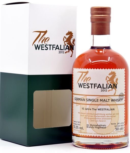 The Westfalian (peated) 10 Jahre 2013/2023 Ex-Bunnahabhain Brandy Cask #TW72 53,2% vol.