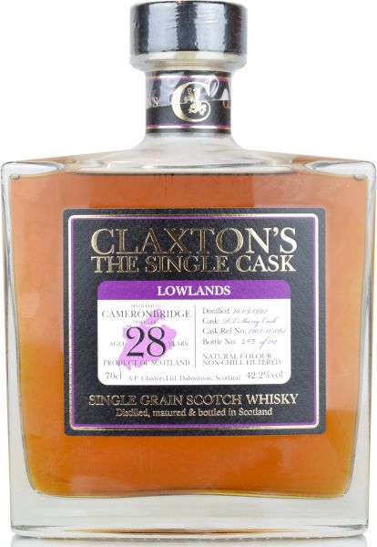 Cameronbridge 28 Jahre 1992/2020 PX Sherry Cask Claxton's 42,2% vol.