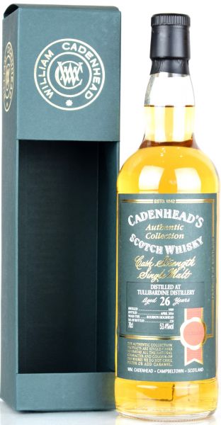 Tullibardine 26 Jahre 1989/2016 Cadenhead 53,4% vol.