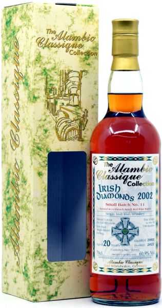Irish Diamonds 20 Jahre 2002/2022 Batch No. 11 Syrah Redwine Cask Alambic Classique 60,9% vol.