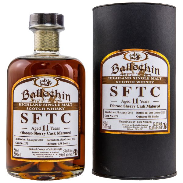 Ballechin 11 Jahre 2011/2022 Sherry Cask Straight from the Cask #275 59,6% vol.