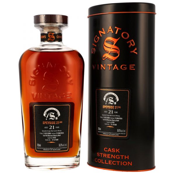 Speyside (M) 21 Jahre 2005/2026 Sherry Cask Signatory Cask Symingtons Choice #102 58,3% vol