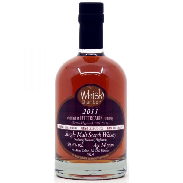 Fettercairn 14 Jahre 2011/2025 Oloroso Sherry Cask The Whisky Chamber 59,4% vol.