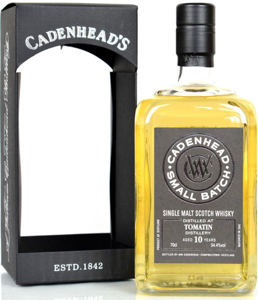 Tomatin 10 Jahre 2008/2018 Cadenhead 54,4% vol.