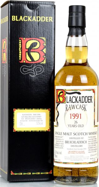 Bruichladdich 26 Jahre 1991/2018 Blackadder Raw Cask 55,2% vol.