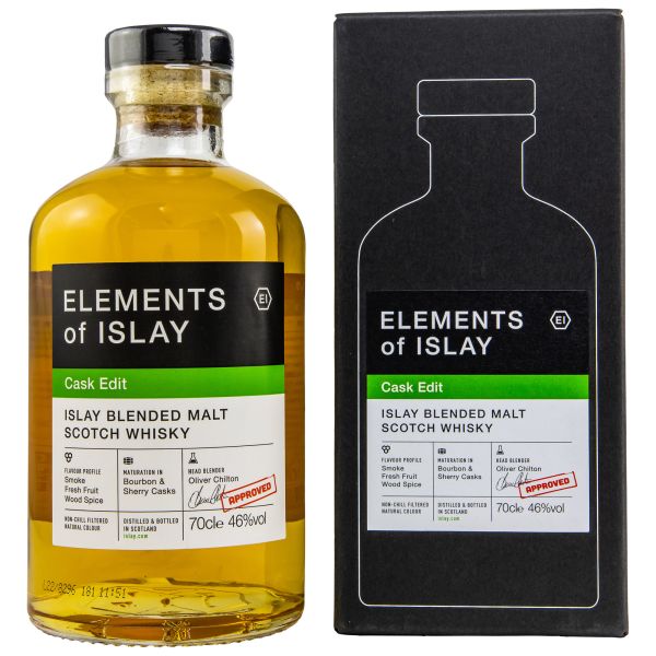 Elements of Islay Cask Edit Bourbon &amp; Sherry Casks 46% vol.