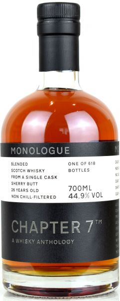 Blended 26 Jahre 1993/2020 Sherry Cask Chapter 7 MONOLOGUE #4 44,9% vol.
