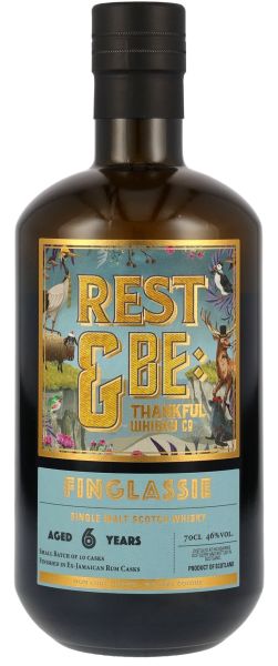 Finglassie Peated (InchDairnie) 2017/2023 Ex-Jamaica Rum Cask Rest &amp; be Thankful 46% vol.
