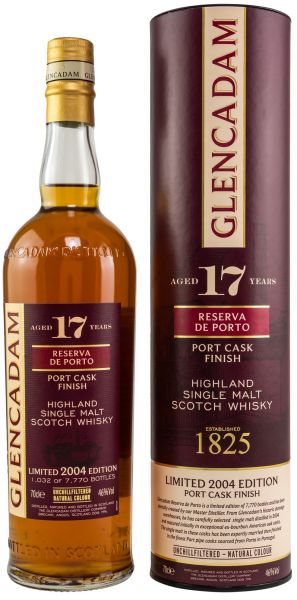 Glencadam 17 Jahre Reserva de Porto Triple Cask Portwood Finish 46% vol.