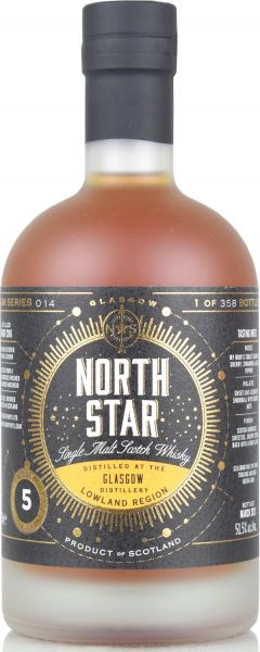 Glasgow 5 Jahre 2016/2021 Sherry Cask North Star Spirits #014 51,5% vol.