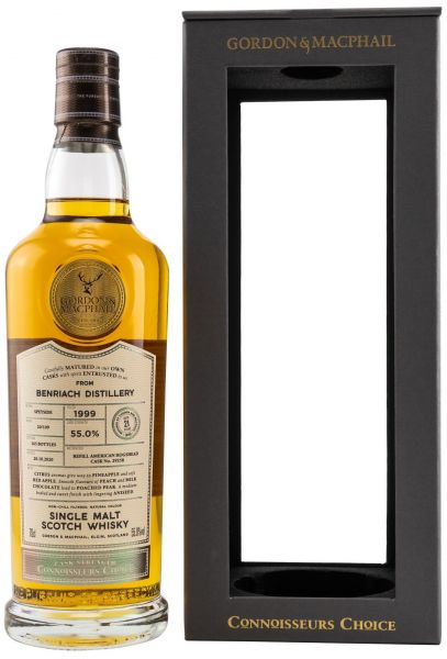 Benriach 21 Jahre 1999/2020 Gordon & MacPhail Cask Strength 55% vol.