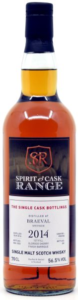 Braeval 2014/2023 Oloroso Sherry Cask Spirit & Cask Range 56,5% vol.