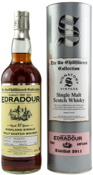 Edradour 10 Jahre 2011/2021 SV Un-Chillfiltered Collection #244