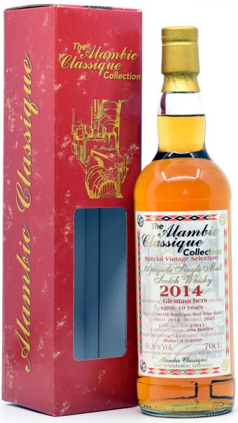 Glentauchers 10 Jahre 2014/2025 1st Fill Bordeaux Alambic Classique 61,8% vol.