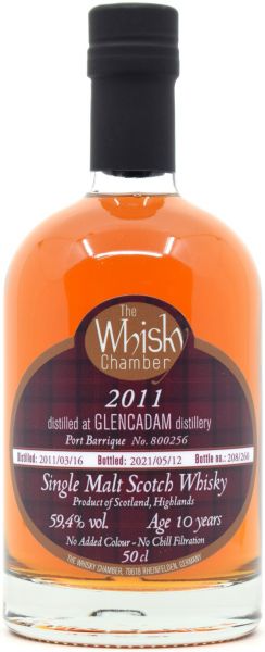 Glencadam 10 Jahre 2011/2021 Port Cask The Whisky Chamber 59,4% vol.